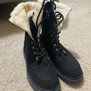 Black Combat boots, size 7.5